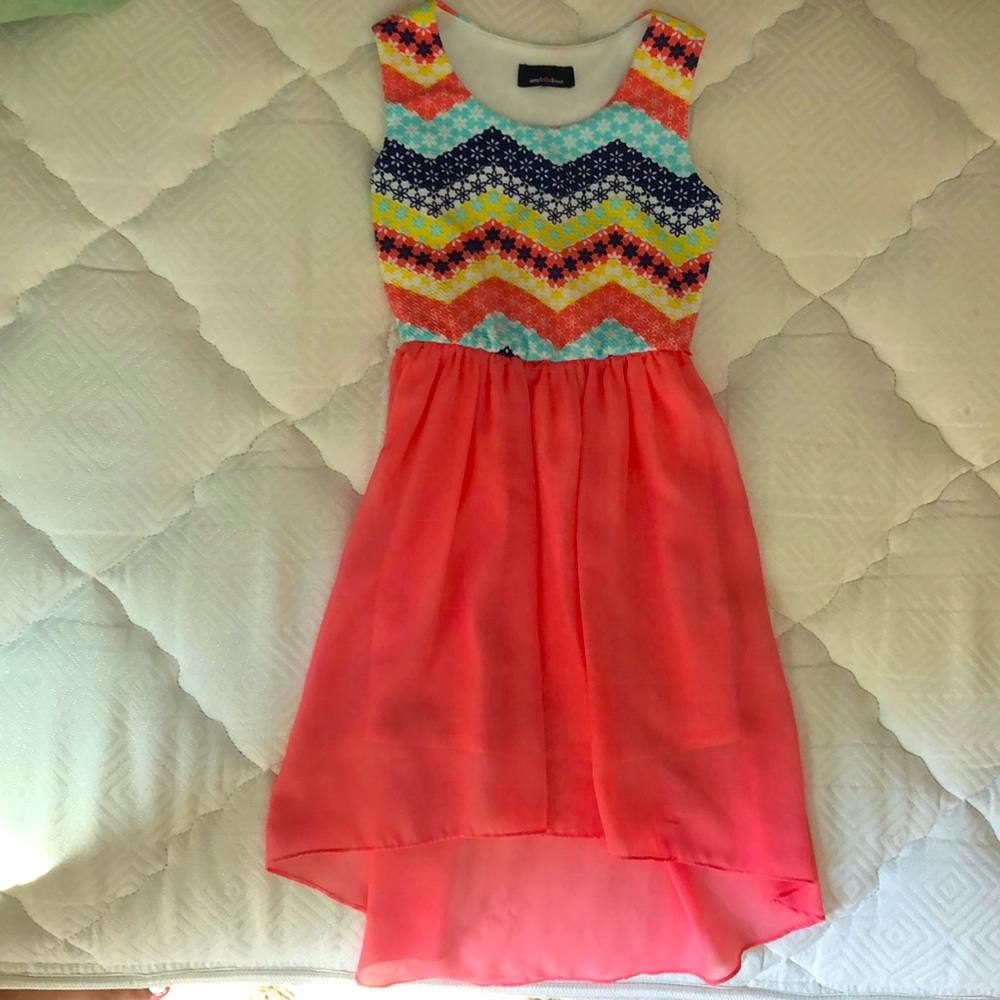 pink pattern size 8 in kids dress